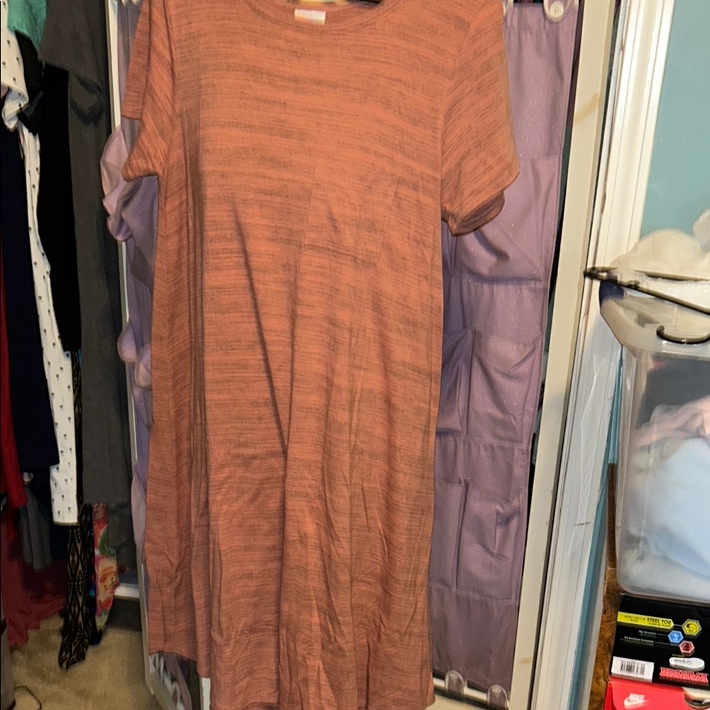 Casual pinkish heathered Carly  Dress